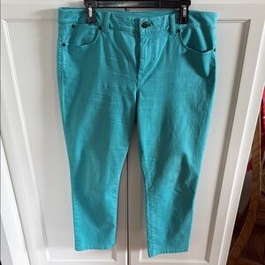 Chico's Turquoise Cropped Jeans